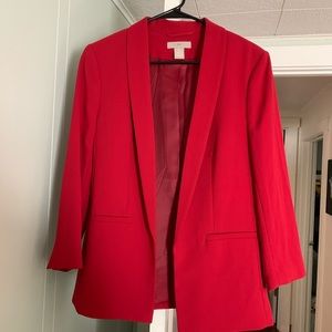 H&M Red Blazer. Size 6.